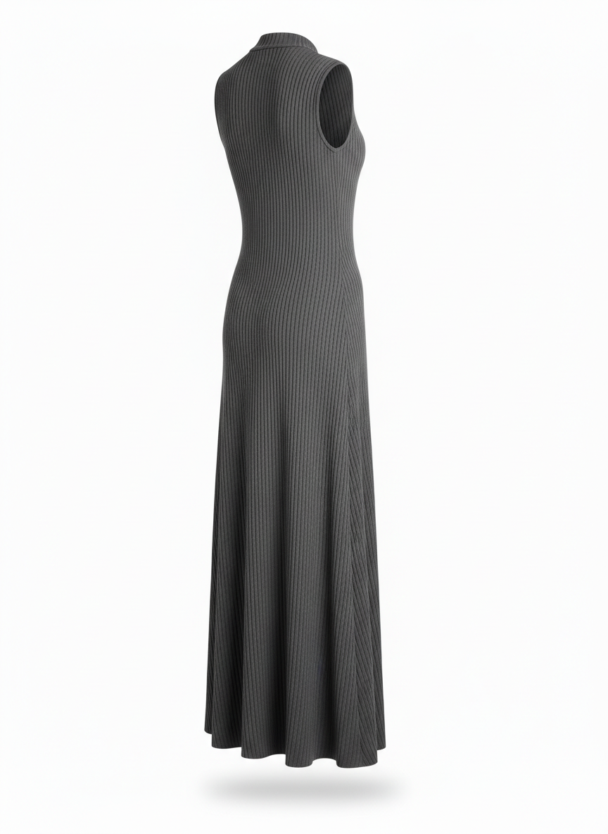 Long Dress in Column Cut