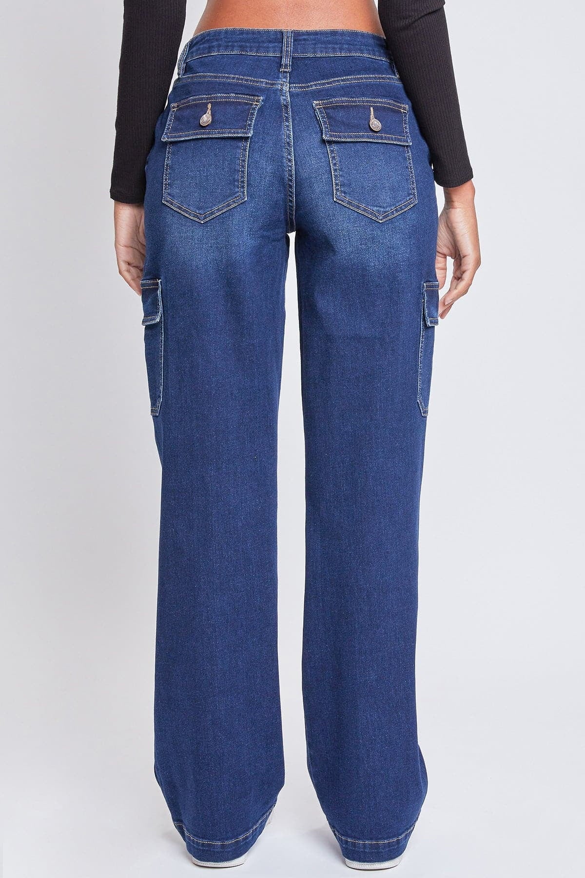 Fashnica- Women's -Straight -Leg Cargo- Skater -Jeans.jpg