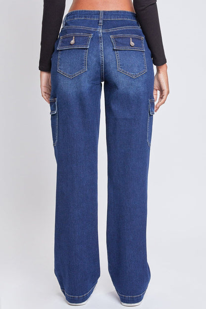 Fashnica- Women's -Straight -Leg Cargo- Skater -Jeans.jpg
