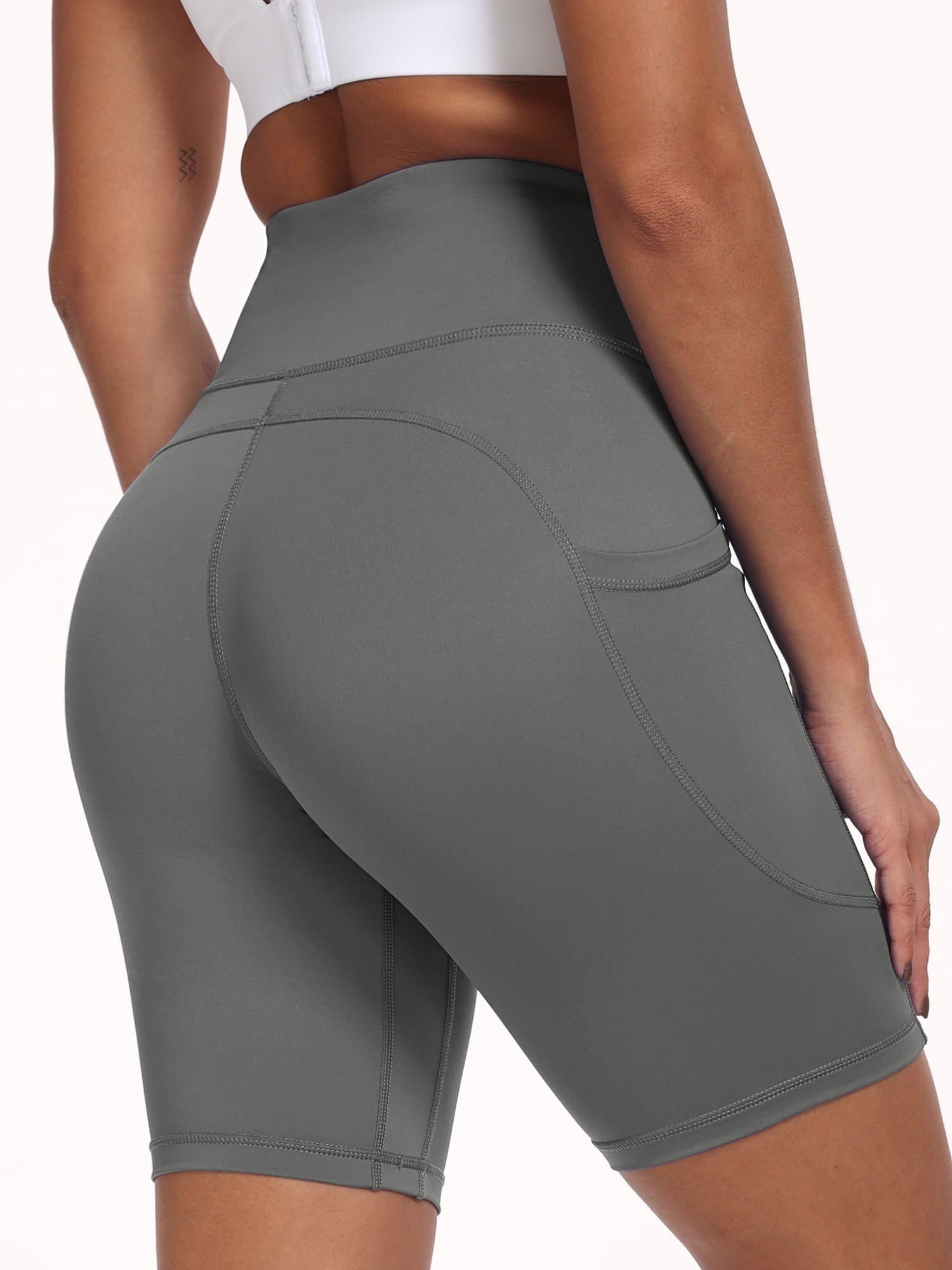Fashnica- High -Waist -Spandex- Yoga Shorts -Athletic.jpg
