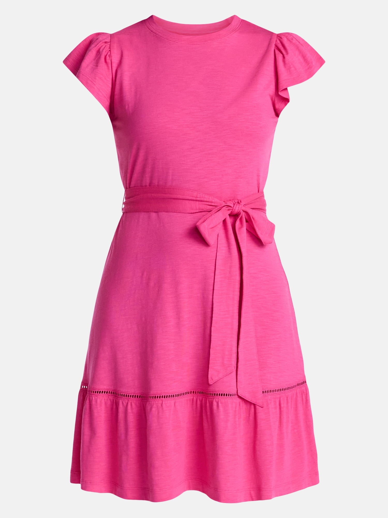 Fashnica- Women -Plus- Belted- Flutter Mini -Dress.jpg
