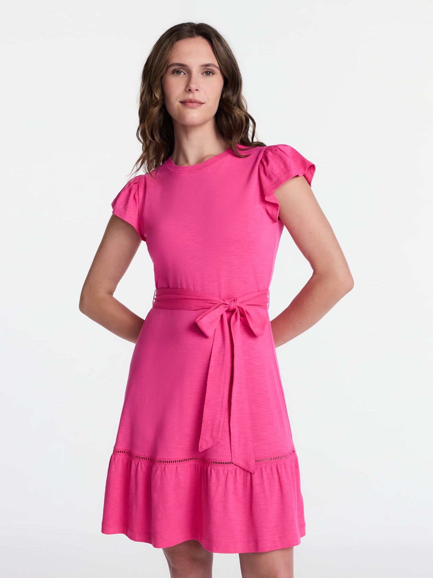 Fashnica- Women -Plus- Belted- Flutter Mini -Dress.jpg