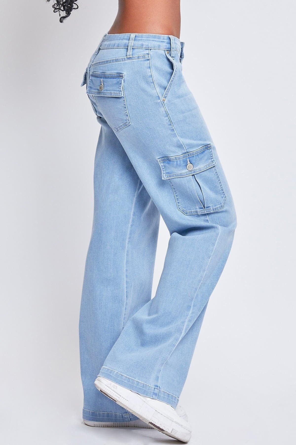 Fashnica- Women's -Straight -Leg Cargo- Skater -Jeans.jpg