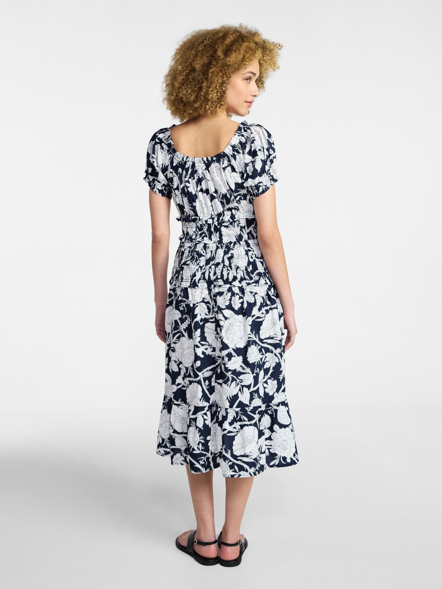 Fashnica -Smocked- Cotton-Peasant Short -Sleeve -Dress.jpg
