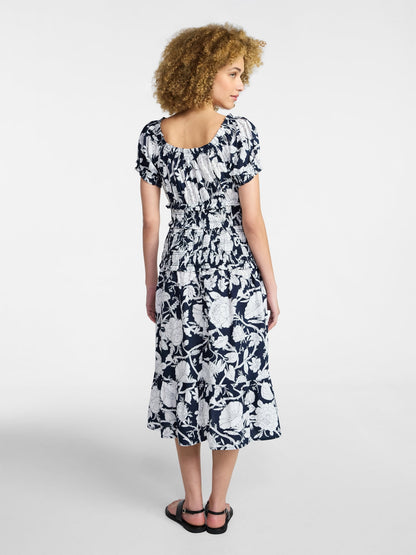 Fashnica -Smocked- Cotton-Peasant Short -Sleeve -Dress.jpg