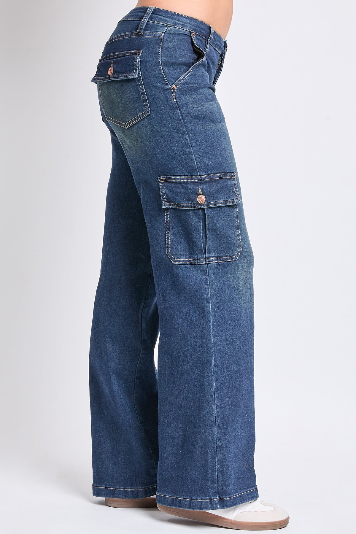 Fashnica- Women's -Straight -Leg Cargo- Skater -Jeans.jpg