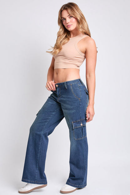 Fashnica- Women's -Straight -Leg Cargo- Skater -Jeans.jpg