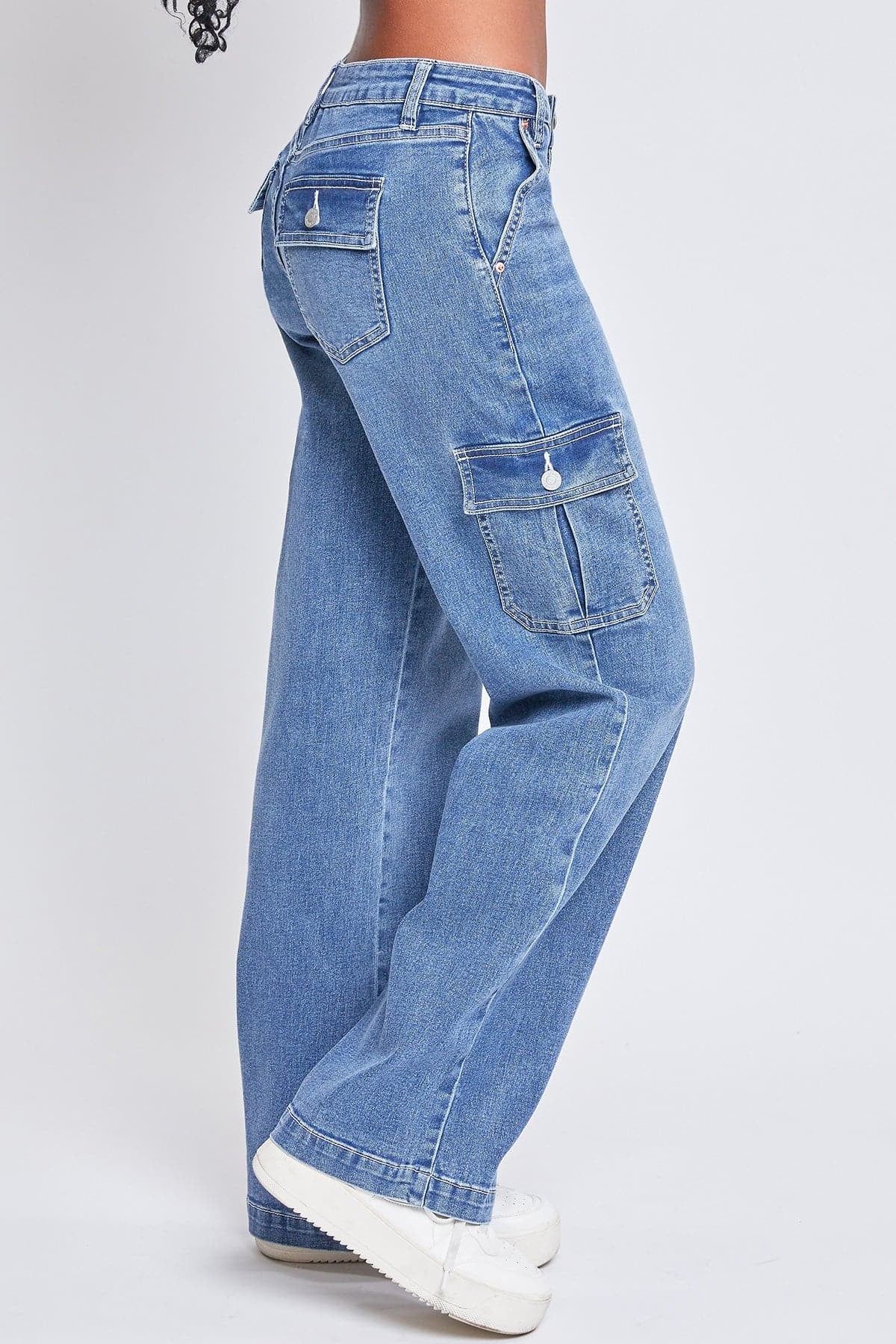 Fashnica- Women's -Straight -Leg Cargo- Skater -Jeans.jpg