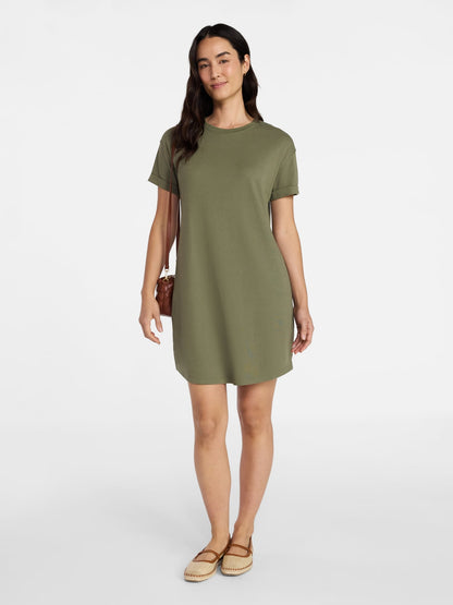Fashnica -Women's -Cotton- Short Sleeve -T-Shirt -Dress.jpg