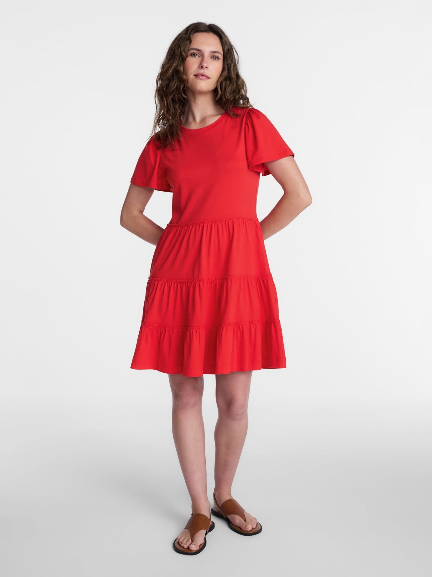 Fashnica -Women's- Plus- Cotton -Short- Sleeve- Swing -Dress.jpg