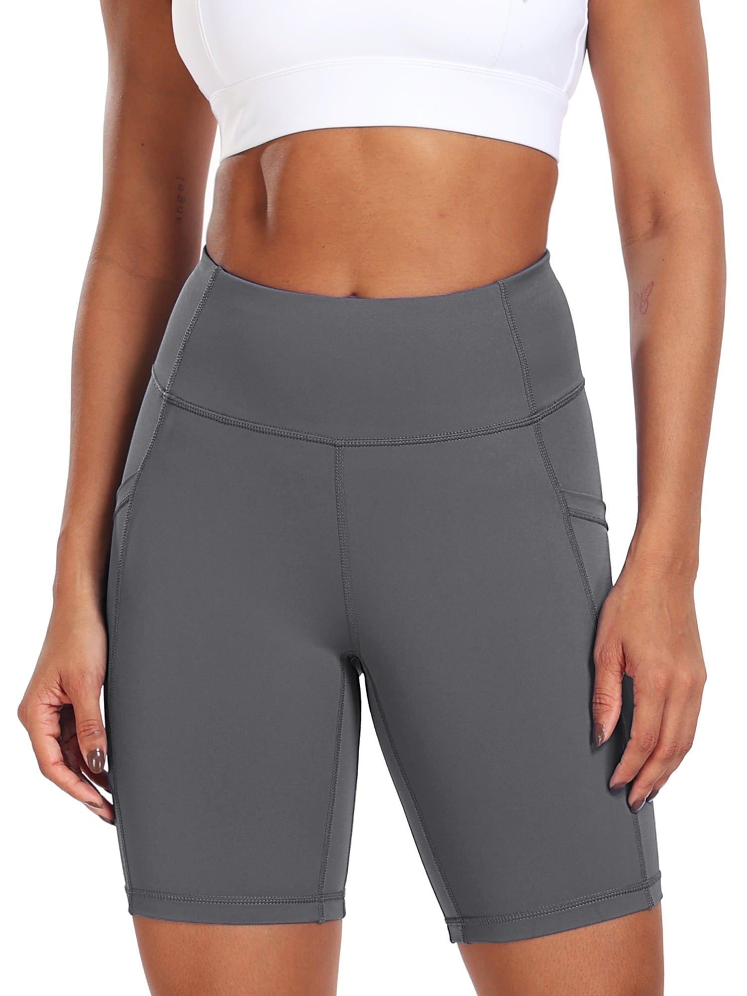 Fashnica- High -Waist -Spandex- Yoga Shorts -Athletic.jpg