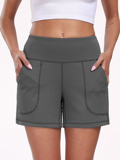 Fashnica Women's Wide Leg Workout Shorts Casual