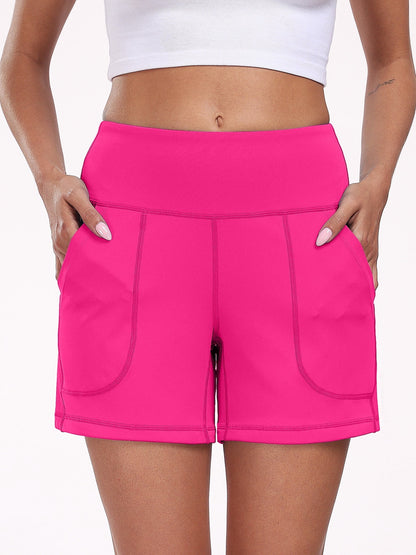 Fashnica Women's Wide Leg Workout Shorts Casual