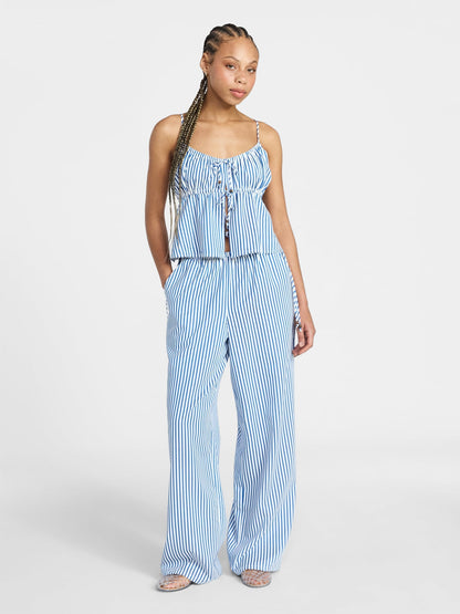Fashnica- Chic -Seersucker- Tie-Cami Pants- Lounge -Set.jpg