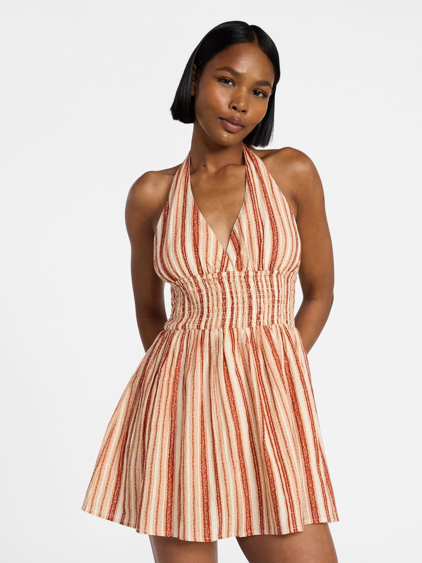 Fashnica -Smocked -Cotton- Halter -Mini -Dress.jpg