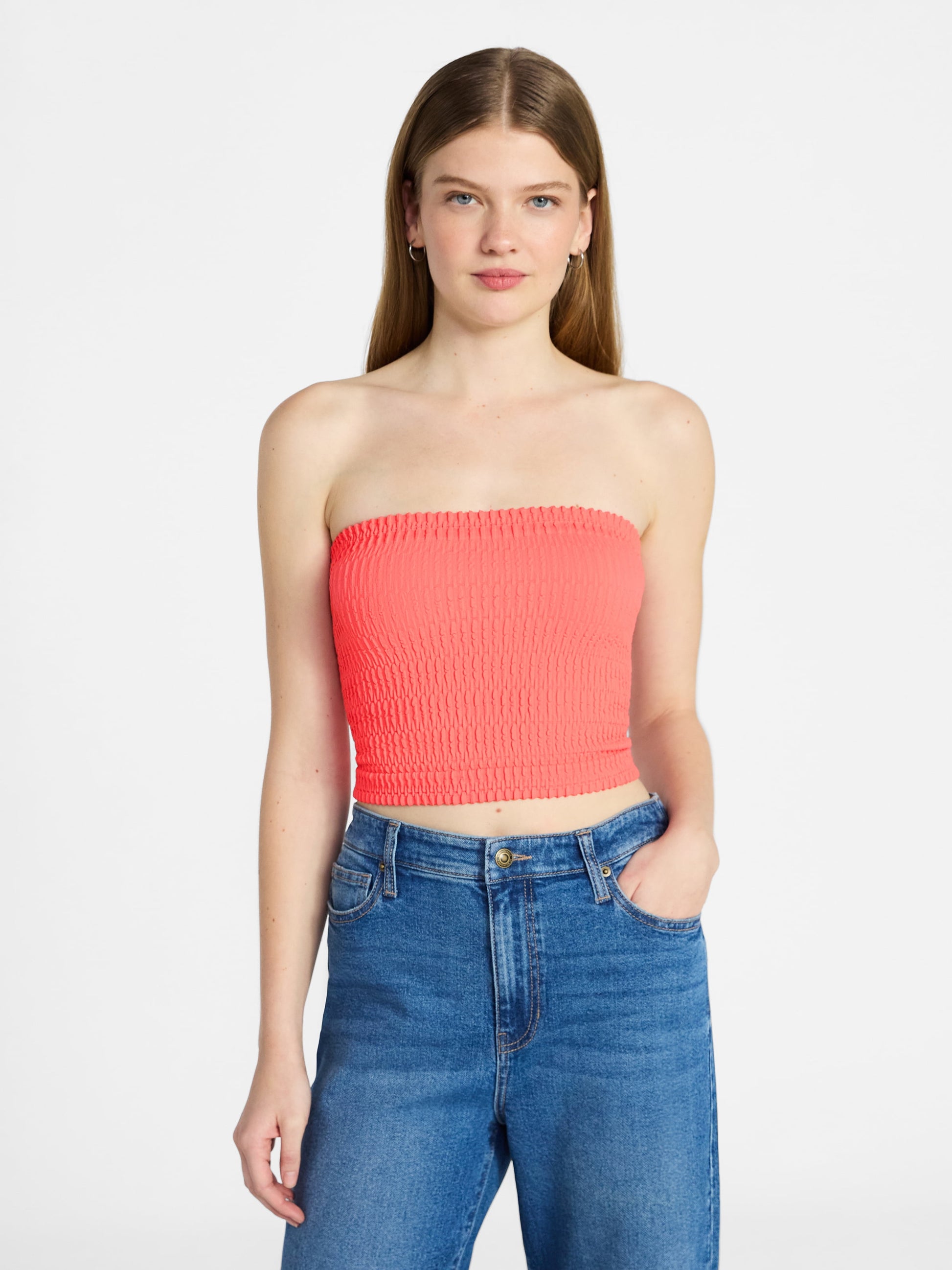 Fashnica -Women's -Seamless Textured- Tube- Top.jpg