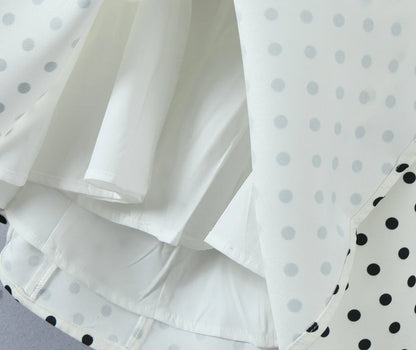 Fashnica Chic Retro Polka Dot Backless Halter Dress