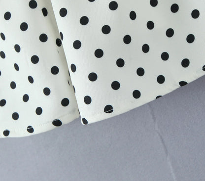 Fashnica Chic Retro Polka Dot Backless Halter Dress
