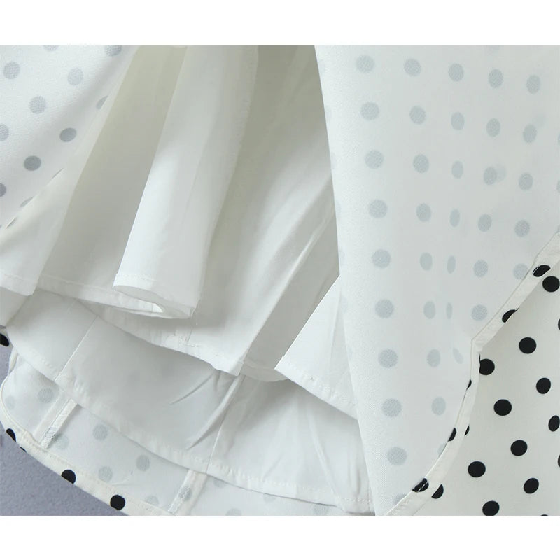 Fashnica Chic Retro Polka Dot Backless Halter Dress
