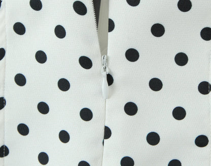 Fashnica Chic Retro Polka Dot Backless Halter Dress
