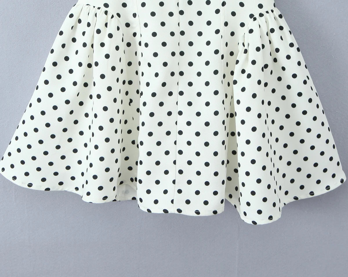 Fashnica Chic Retro Polka Dot Backless Halter Dress