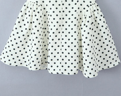 Fashnica Chic Retro Polka Dot Backless Halter Dress