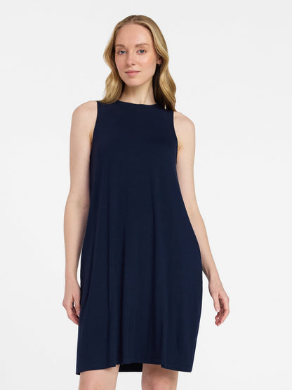 Time and Tru Women’s Sleeveless Knit Swing Dress, Sizes XS-XXXL