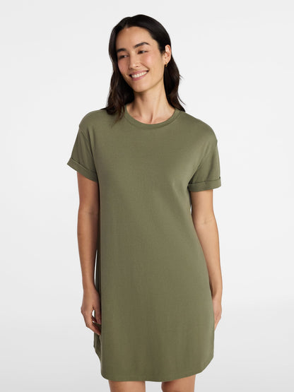 Fashnica -Women's -Cotton- Short Sleeve -T-Shirt -Dress.jpg