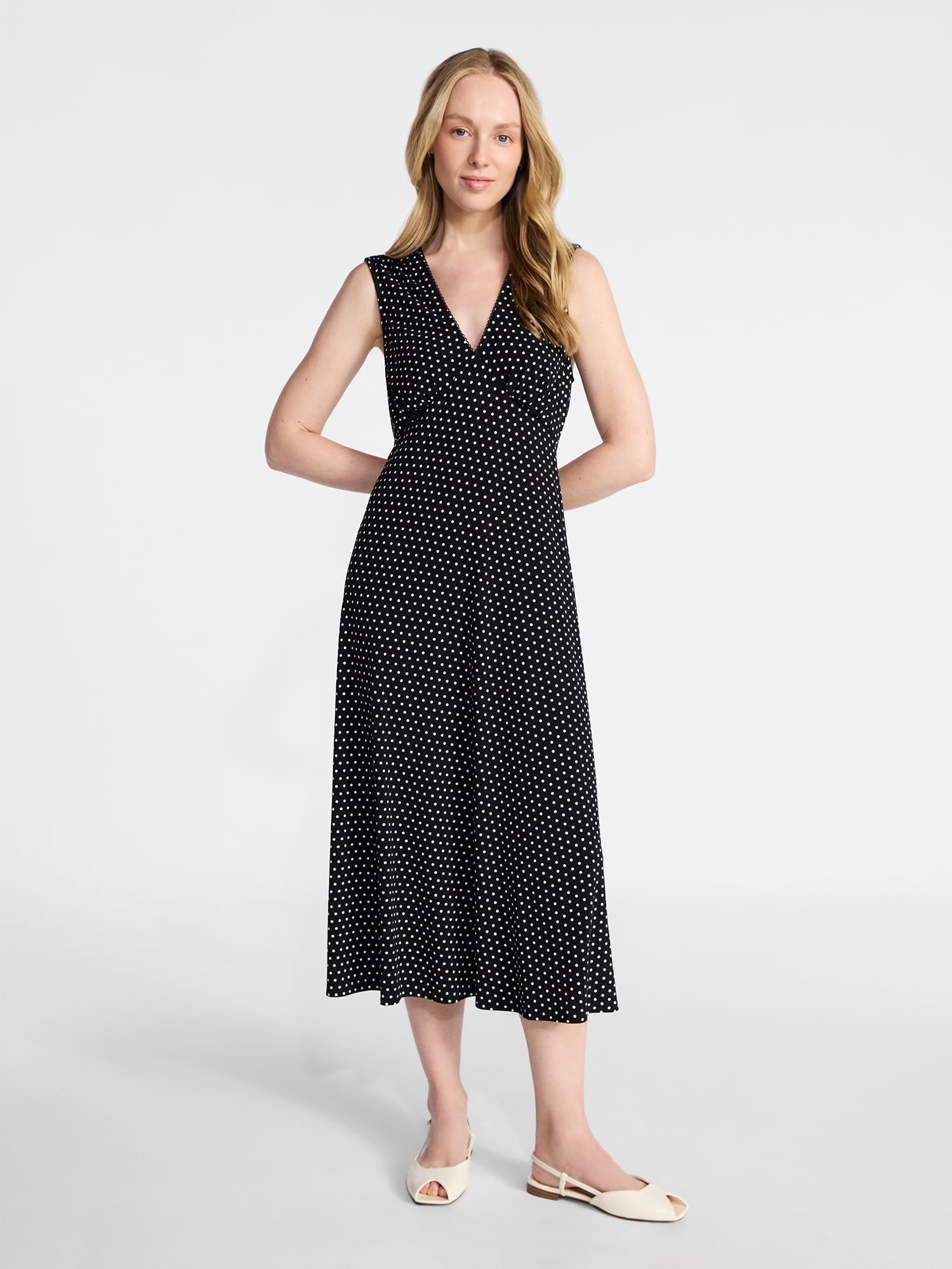 Fashnica -Women's- Sleeveless- V-Neck- Printed- Midi -Dress.jpg