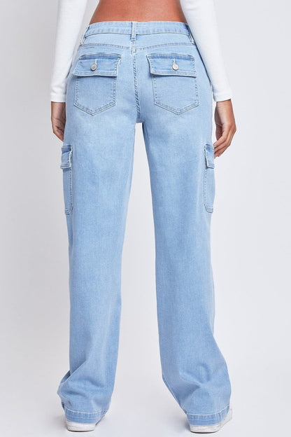 Fashnica- Women's -Straight -Leg Cargo- Skater -Jeans.jpg