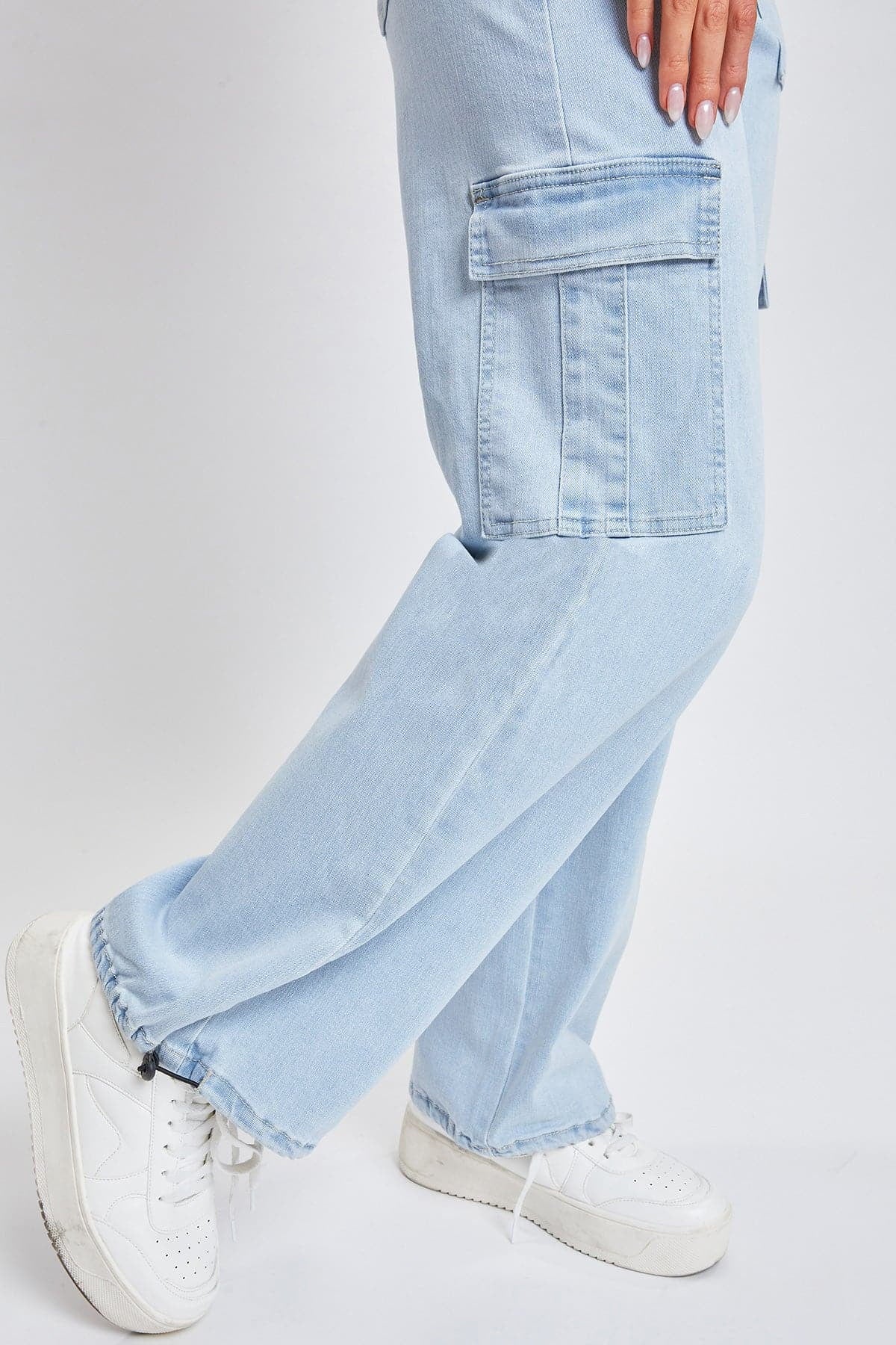 Fashnica -Women's- Cargo -Jeans -with- Bungee- Hem.jpg
