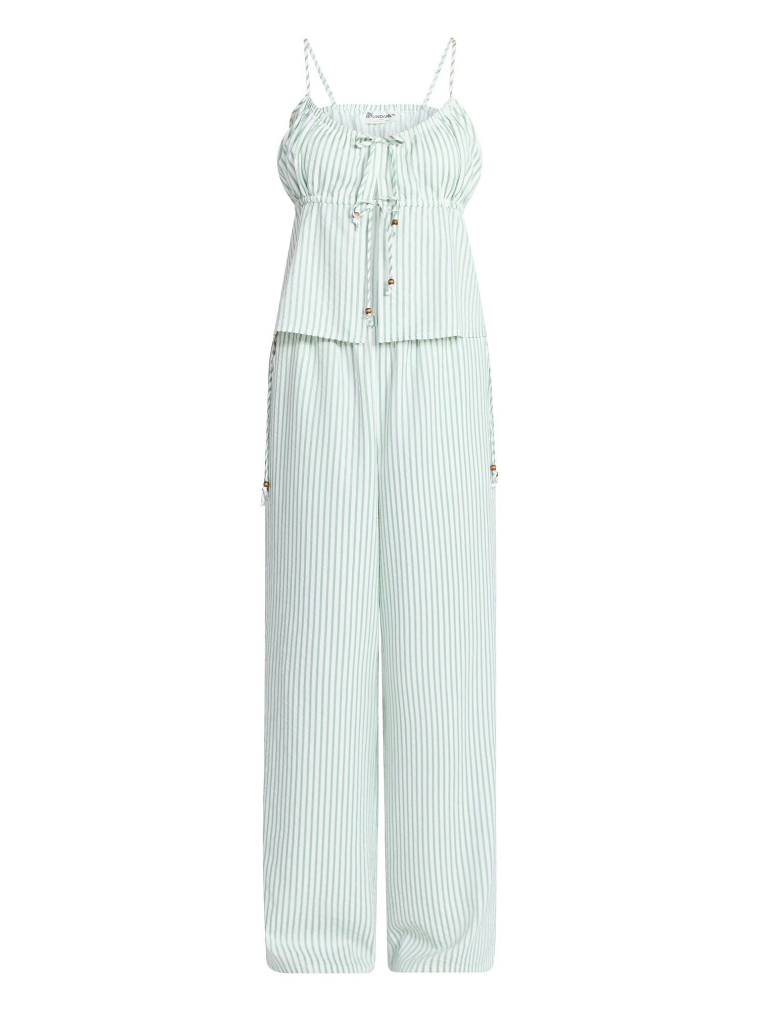 Fashnica- Chic -Seersucker- Tie-Cami Pants- Lounge -Set.jpg