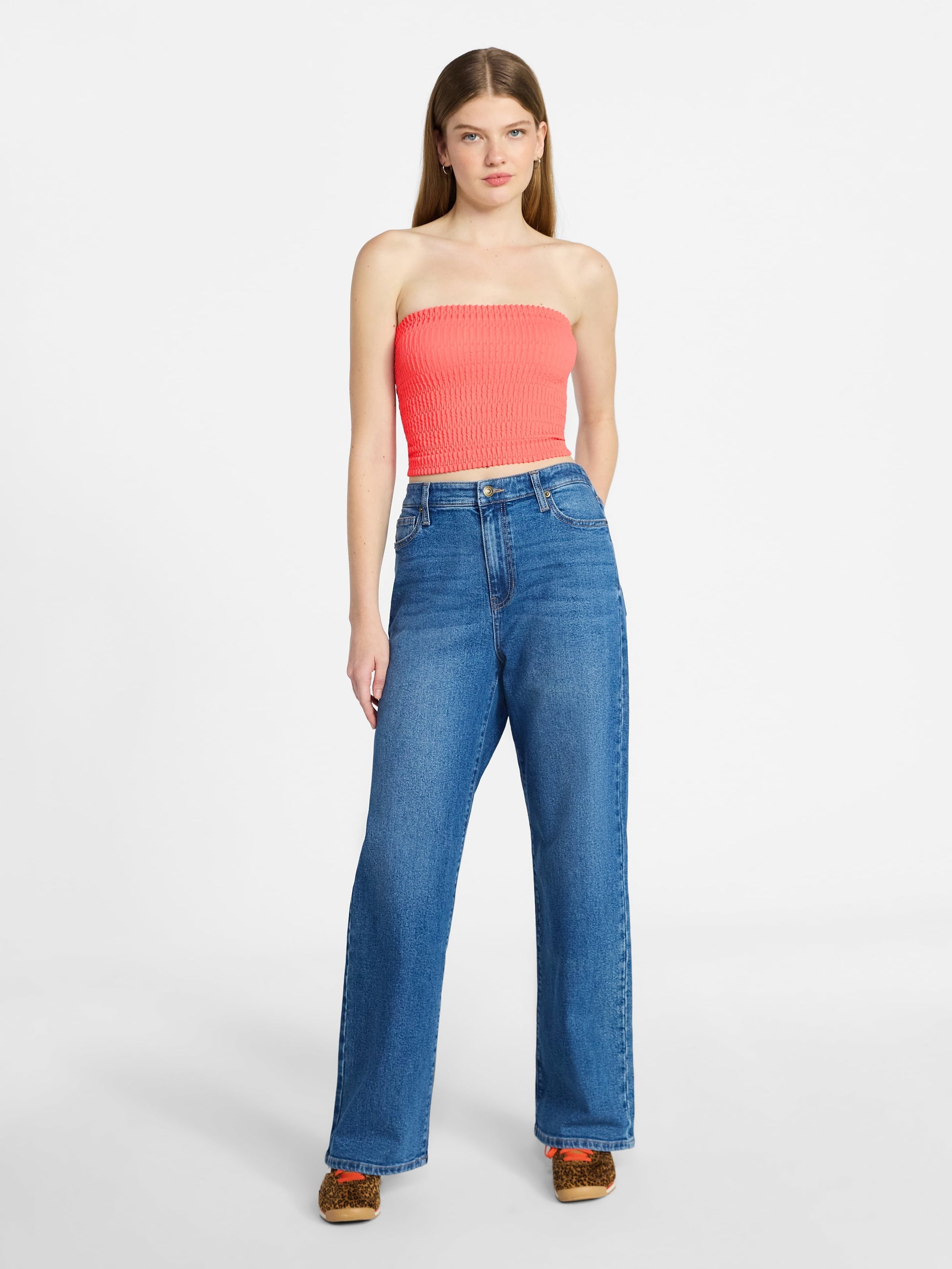 Fashnica -Women's -Seamless Textured- Tube- Top.jpg