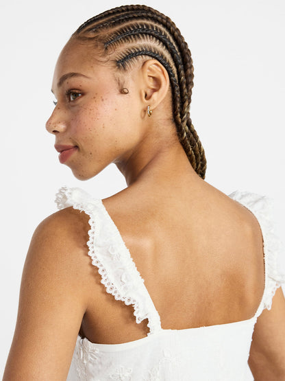 Women's Ruffle Strap Mini Dress