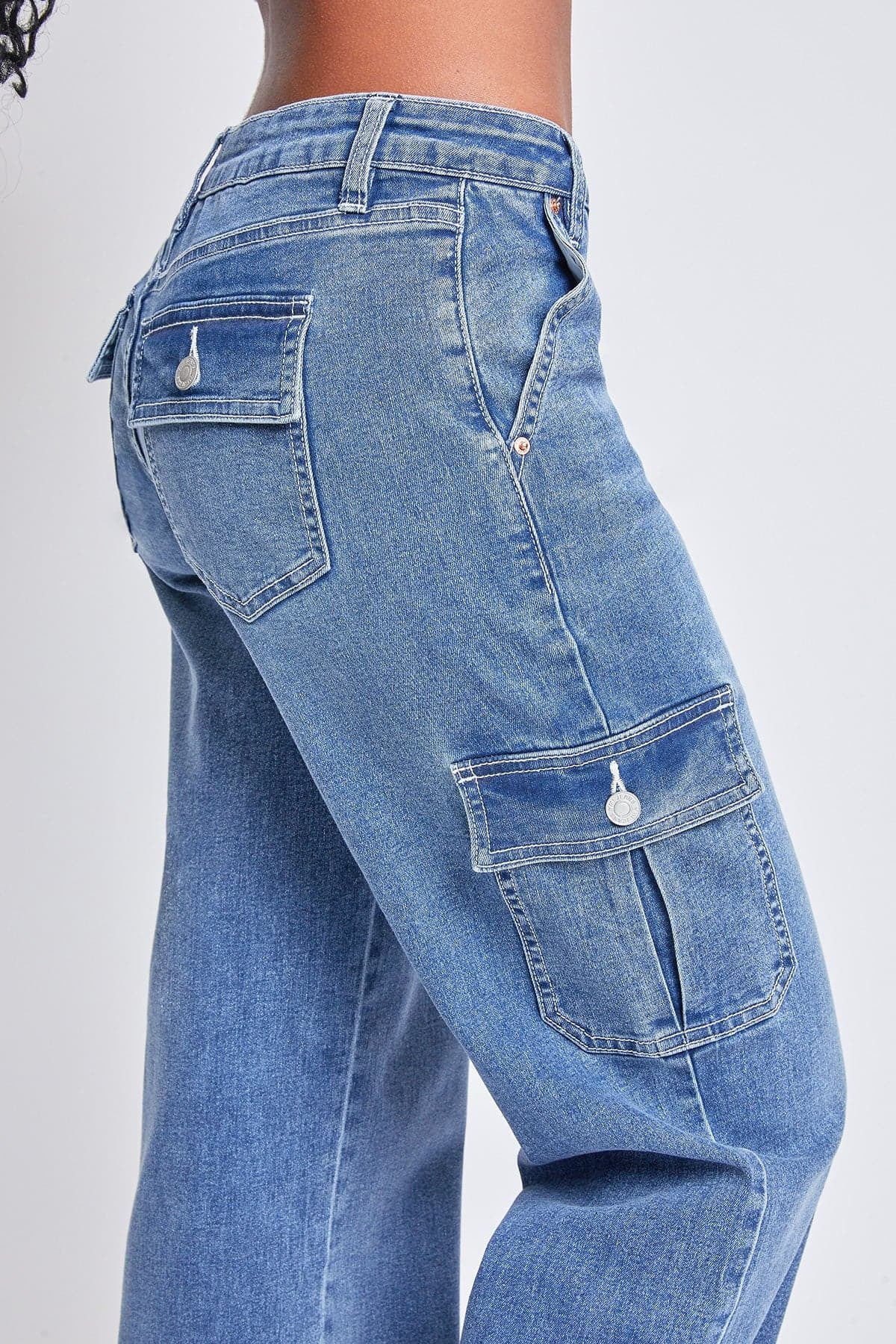 Fashnica- Women's -Straight -Leg Cargo- Skater -Jeans.jpg
