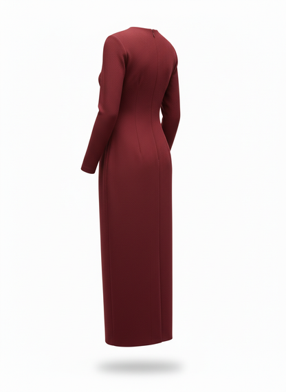 Long Dress with a Sheath Cut