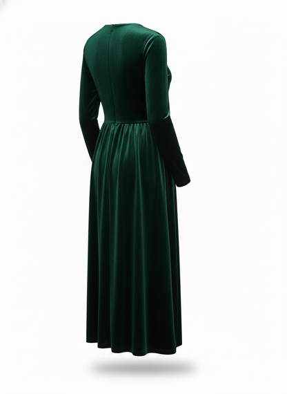Midi Dress with Empire Waist Cut